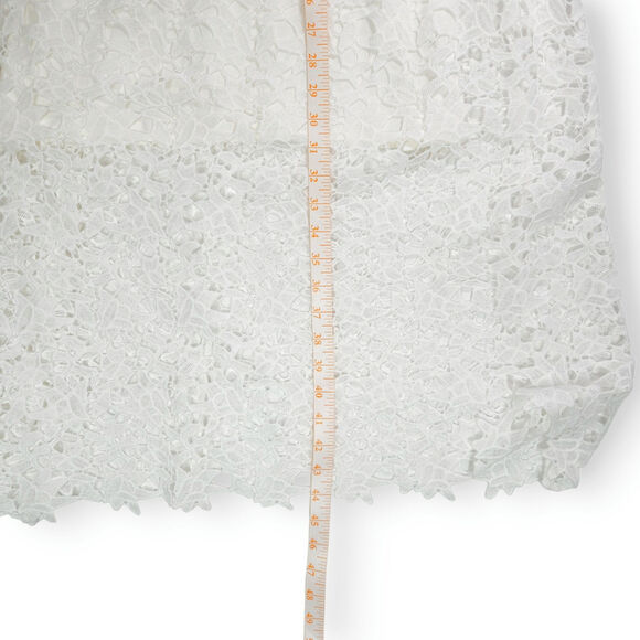 ASTR The Label Lace Fit & Flare Midi Dress White XS EUC Bridal Shower Old Money - Picture 8 of 9